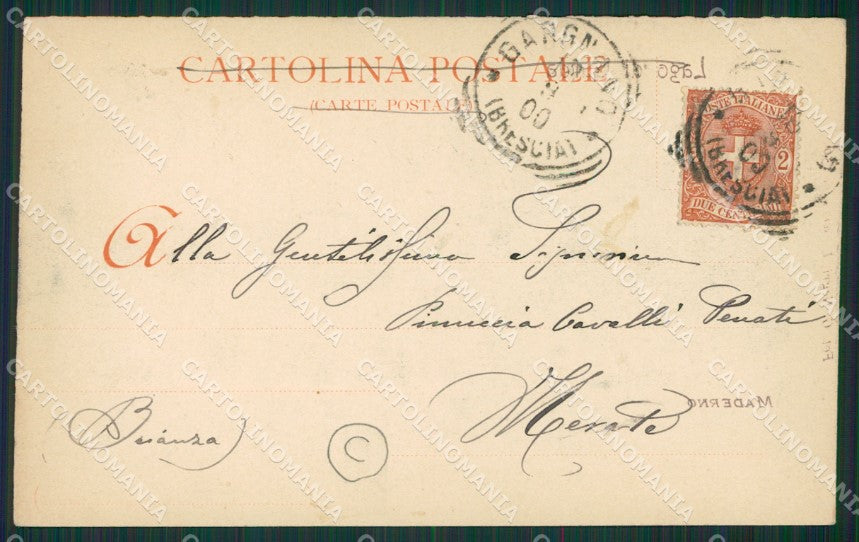 Brescia Maderno cartolina QK7088 – retro