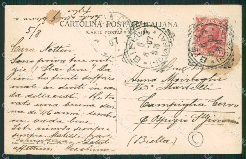 Brescia Maderno cartolina QK7090 – retro