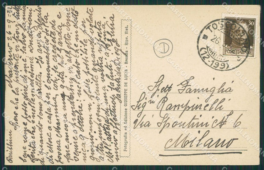 Brescia Maderno cartolina QK7097 – retro