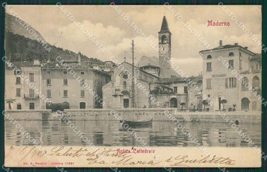 Brescia Maderno cartolina QK7098 – fronte