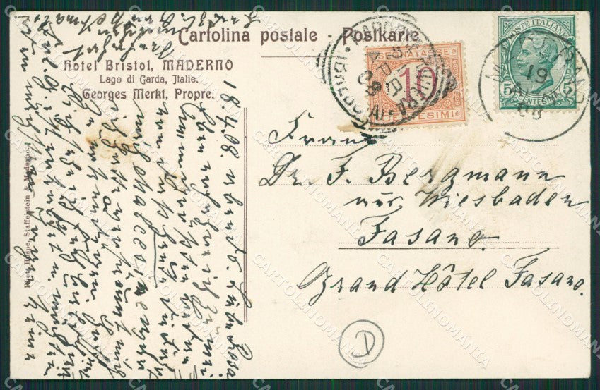 Brescia Maderno cartolina QK7101 – retro