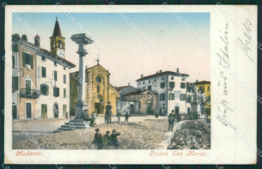 Brescia Maderno cartolina QK7104 – fronte
