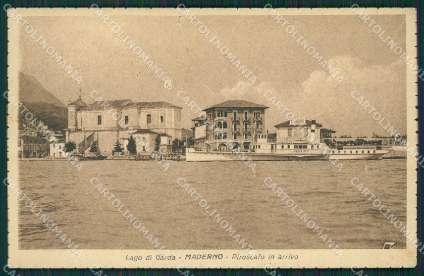Brescia Maderno Battello cartolina QK7109 – fronte