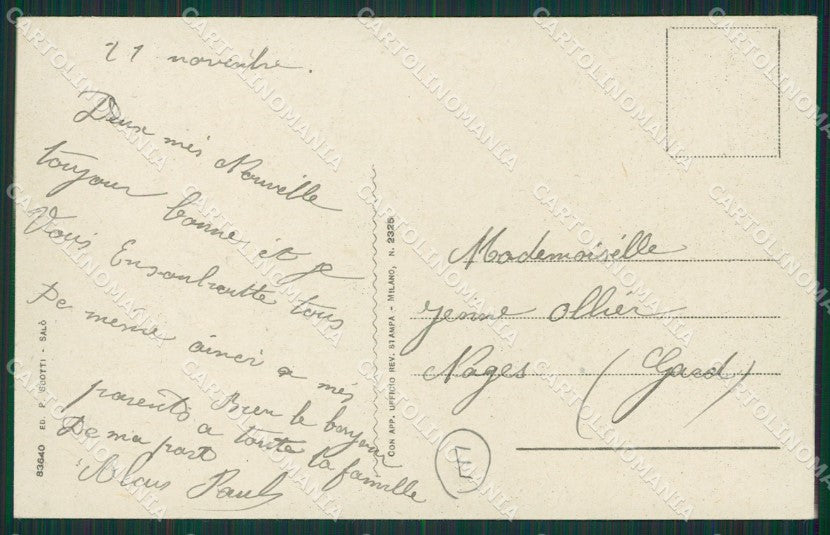 Brescia Salò cartolina QK7125 – retro