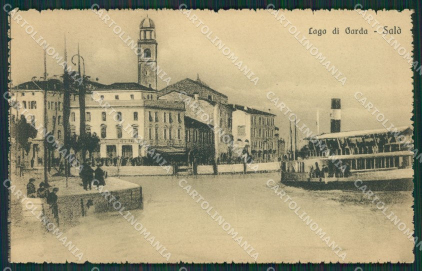 Brescia Salò Battello cartolina QK7126 – fronte