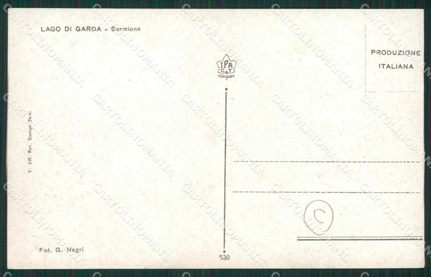 Brescia Sirmione cartolina QK7138 – retro