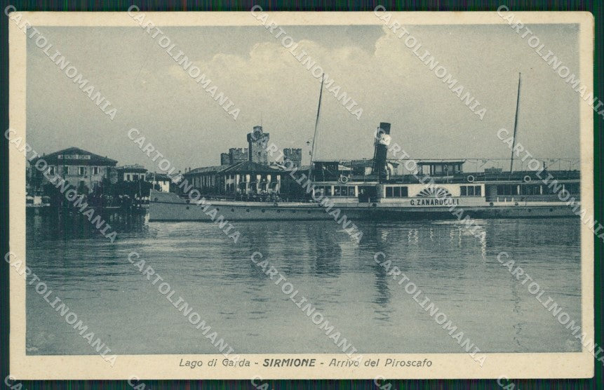 Brescia Sirmione Battello cartolina QK7143 – fronte