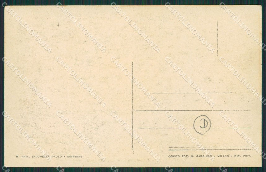 Brescia Sirmione Battello cartolina QK7143 – retro