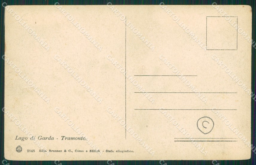 Brescia Lago di Garda cartolina QK7155 – retro
