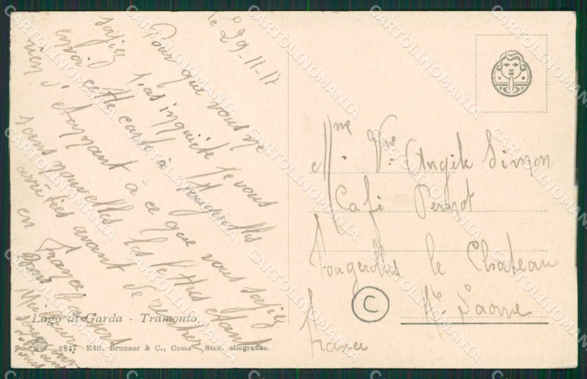 Brescia Lago di Garda cartolina QK7158 – retro
