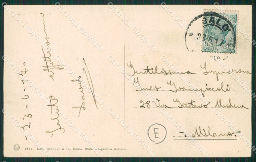 Brescia Lago di Garda PIEGHINA cartolina QK7168 – retro