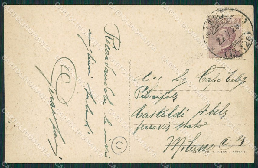 Brescia Niardo PIEGHINA cartolina QK7174 – retro