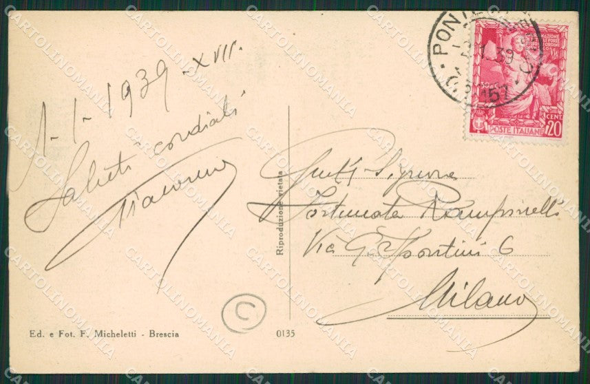 Brescia Pezzo cartolina QK7175 – retro