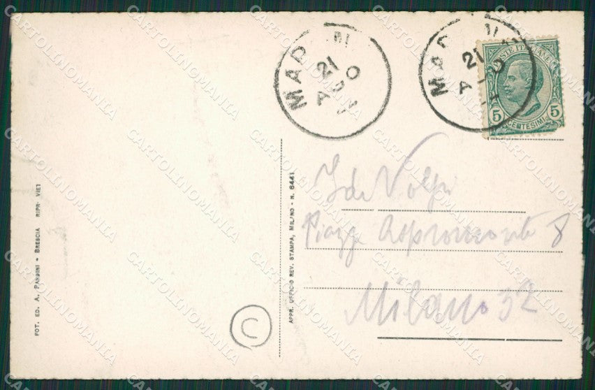 Brescia Zone PIEGA cartolina QK7183 – retro