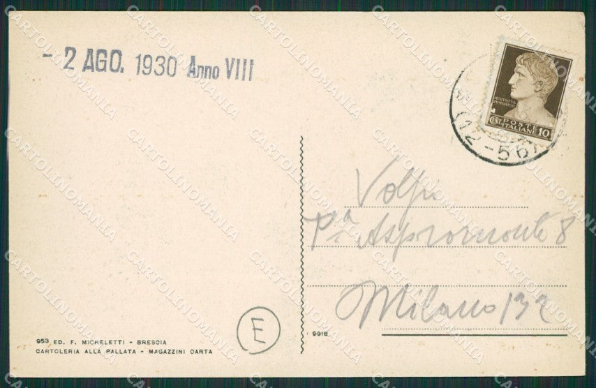 Brescia Cedegolo cartolina QK7220 – retro