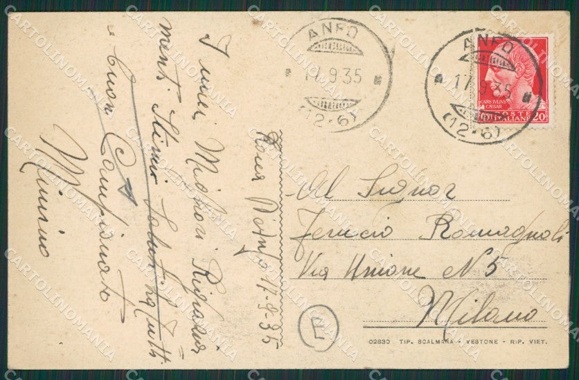 Brescia Anfo PIEGHINE cartolina QK7221 – retro