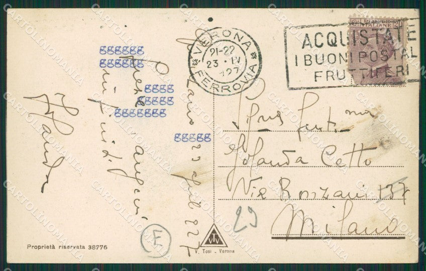 Brescia Quinzano cartolina QK7222 – retro