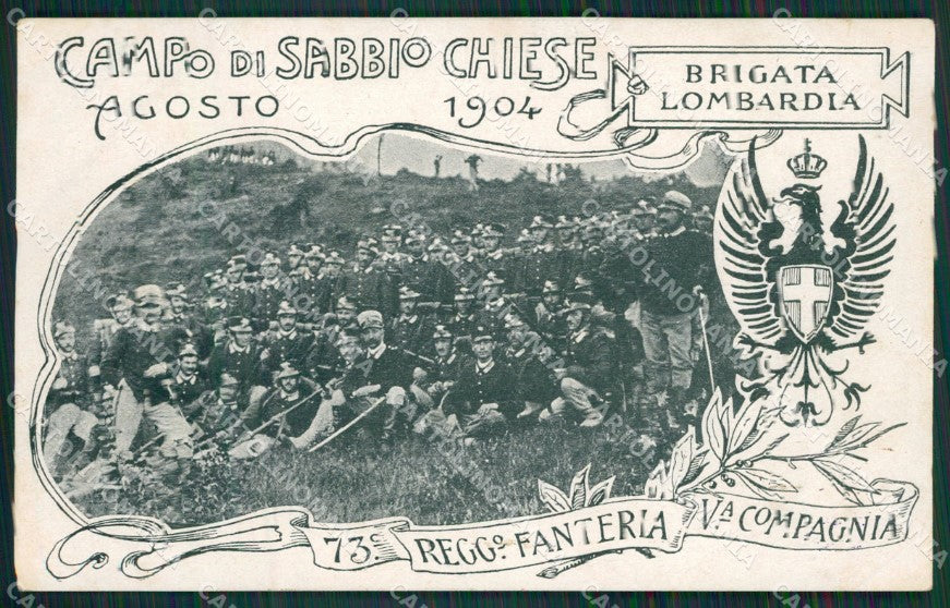 Brescia Sabbio Chiese Fanteria Militari cartolina QK7239 – fronte