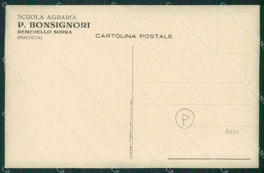 Brescia Remedello Sopra cartolina QK7243 – retro
