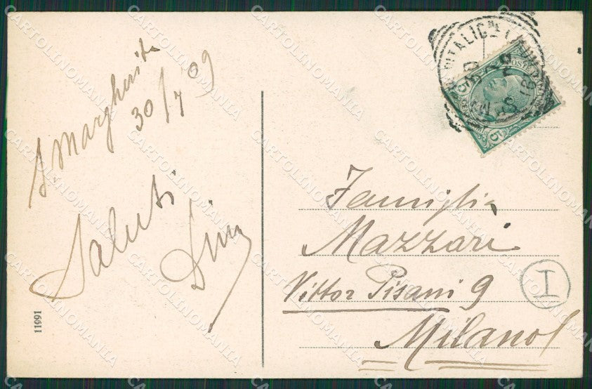 Genova Santa Margherita Pizzo Merletti Tombolo cartolina QK7252 – retro