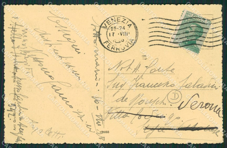 Venezia Sottomarina cartolina QK7264 – retro