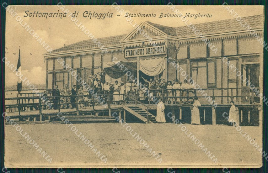Venezia Sottomarina PIEGHE cartolina QK7282 – fronte