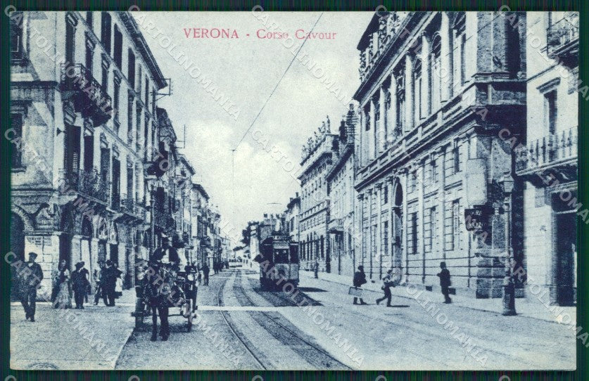 Verona Città Tram cartolina QK7305 – fronte