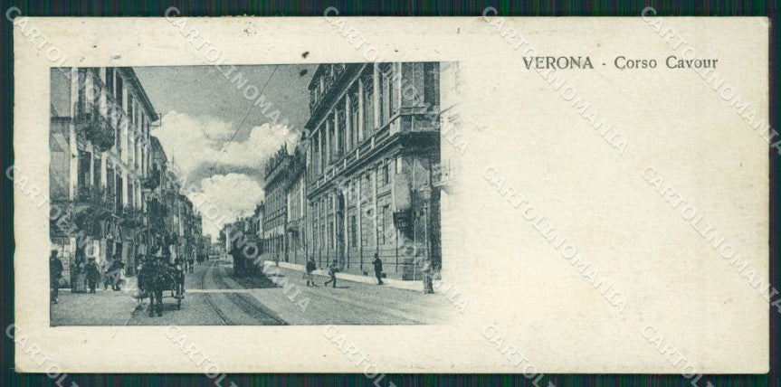 Verona Città Tram Mini cartolina QK7333 – fronte