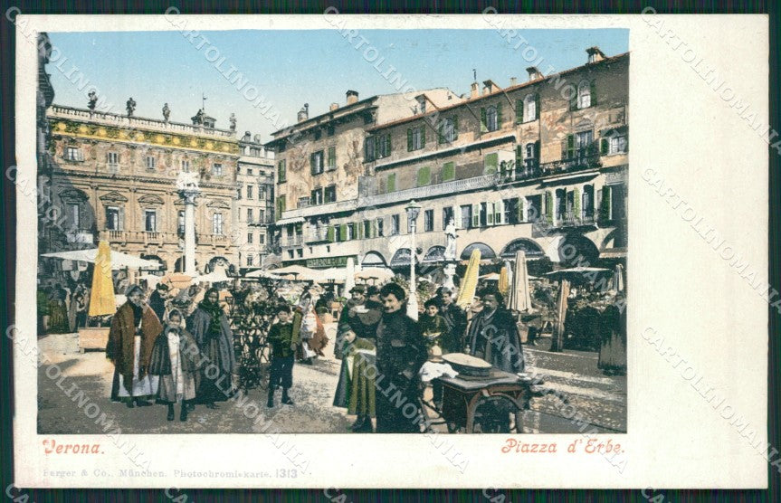 Verona Città Mercato cartolina QK7335 – fronte