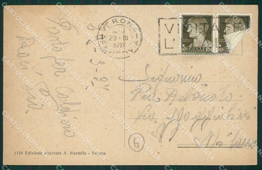 Verona Città cartolina QK7359 – retro