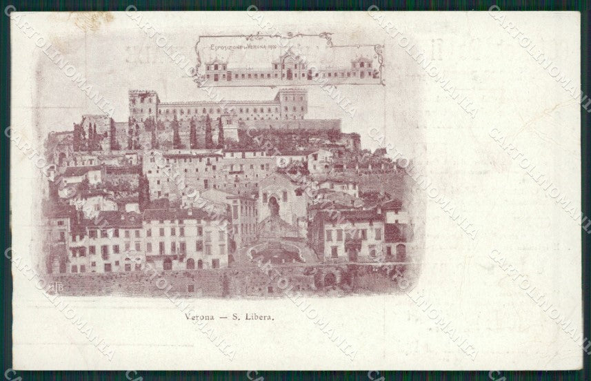 Verona Città PIEGHINE cartolina QK7360 – fronte