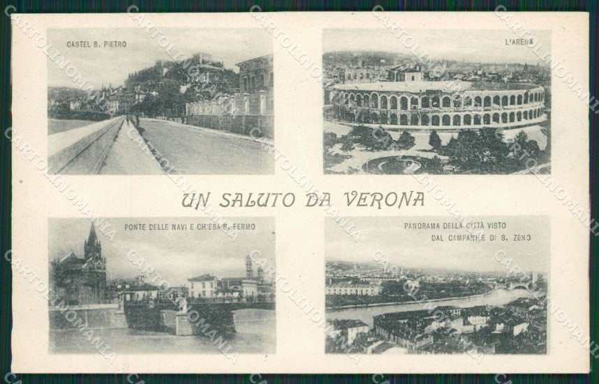 Verona Città Saluti da cartolina QK7386 – fronte