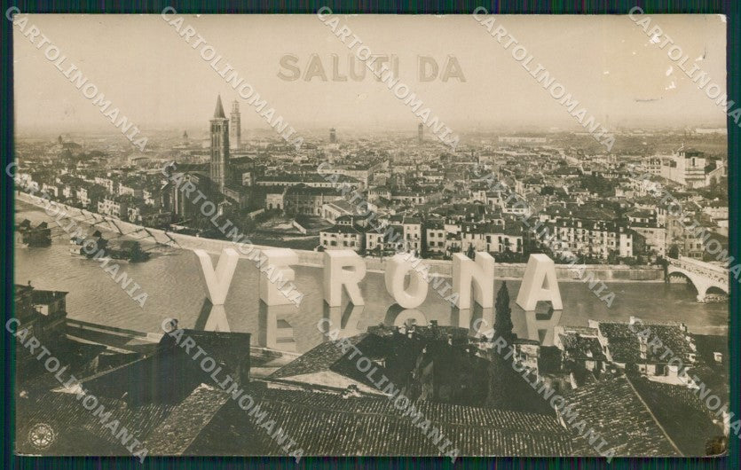 Verona Città Saluti da ABRASA NPG Foto cartolina QK7388 – fronte
