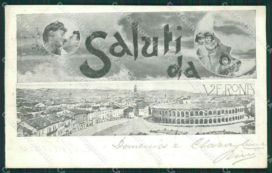 Verona Città Saluti da STRAPPINO cartolina QK7402 – fronte