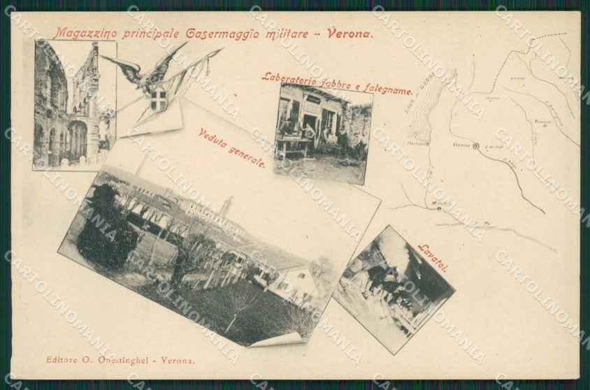 Verona Città Militari cartolina QK7408 – fronte