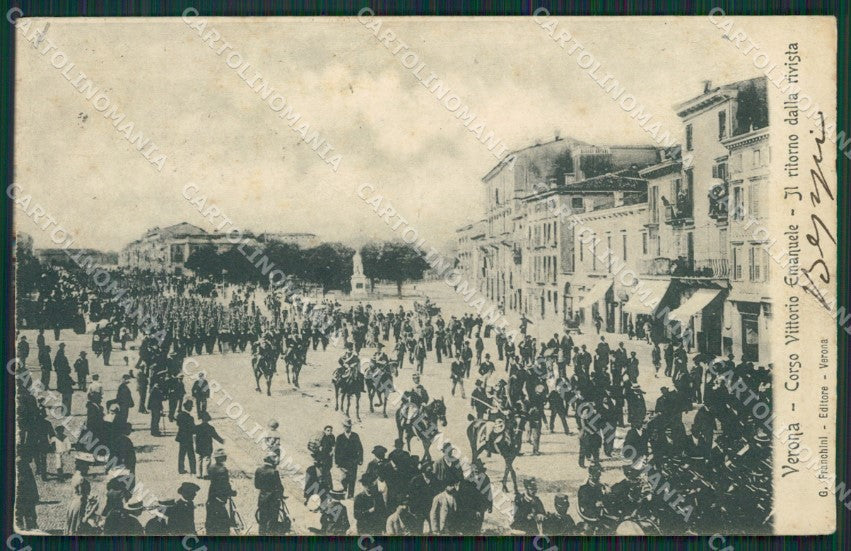 Verona Città Militari PIEGA cartolina QK7413 – fronte