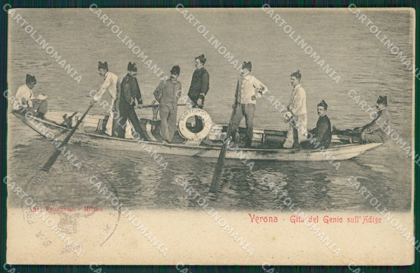 Verona Città Militari Genio cartolina QK7414 – fronte