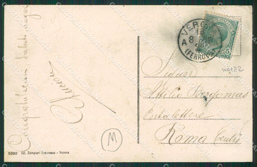 Verona Città Militari Genio FORI cartolina QK7417 – retro
