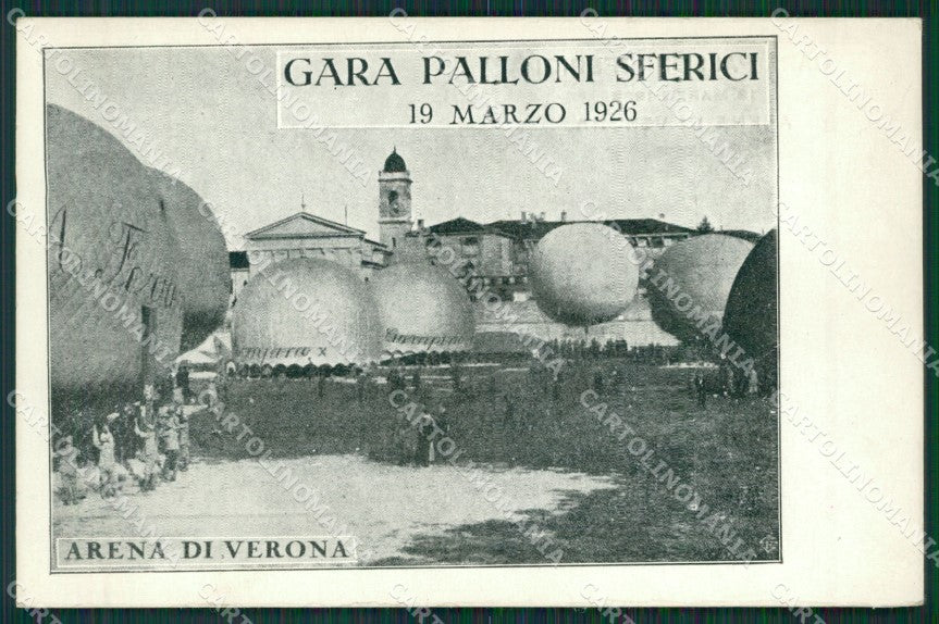 Verona Città Aviazione Mongolfiera cartolina QK7426 – fronte