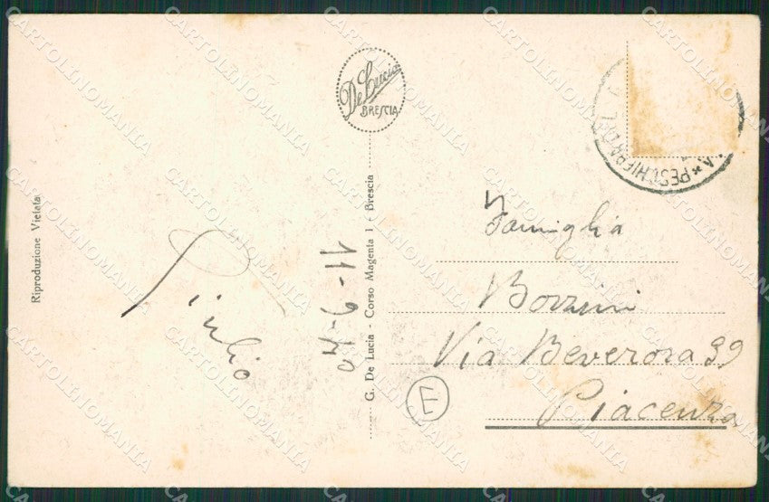 Verona Lago di Garda Peschiera Battello cartolina QK7448 – retro