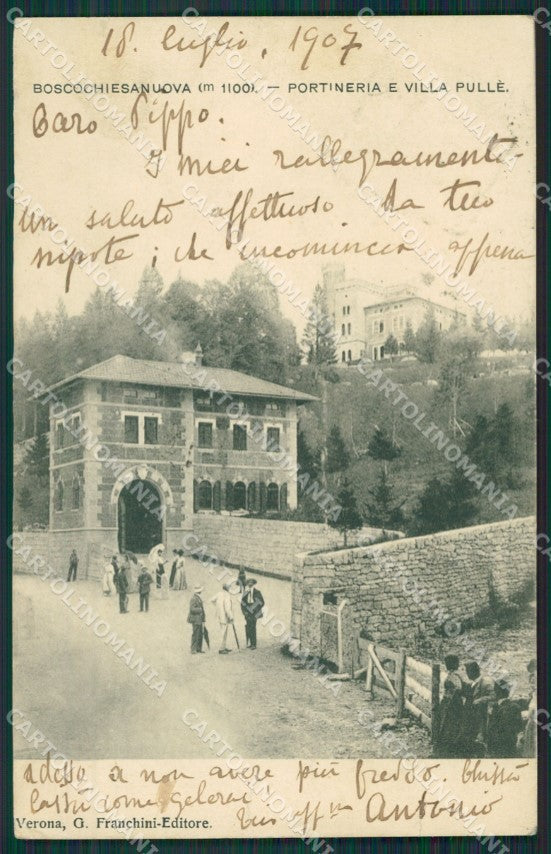 Verona Bosco Chiesanuova STRAPPINO cartolina QK7463 – fronte