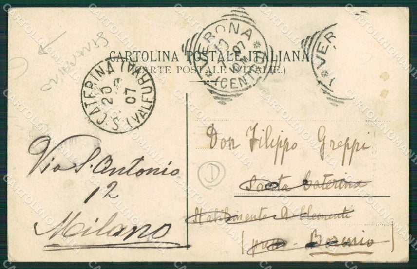 Verona Bosco Chiesanuova STRAPPINO cartolina QK7463 – retro