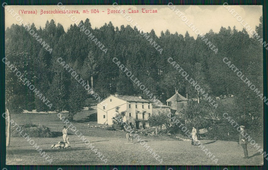 Verona Bosco Chiesanuova cartolina QK7470 – fronte