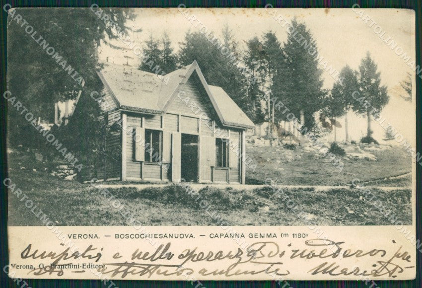 Verona Bosco Chiesanuova cartolina QK7471 – fronte