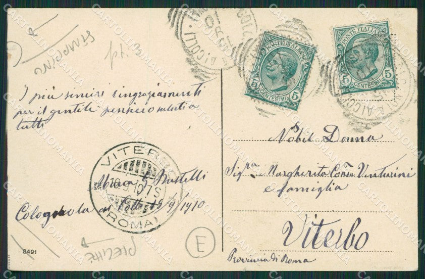 Verona Colognola ai Colli PIEGHE STRAPPINO cartolina QK7475 – retro