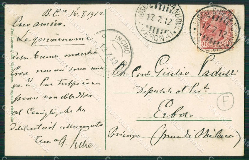 Verona Bosco Chiesanuova cartolina QK7480 – retro