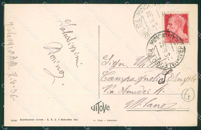 Verona Valeggio sul Mincio cartolina QK7483 – retro