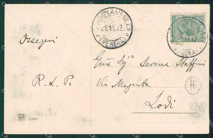 Verona Cologna Veneta cartolina QK7494 – retro