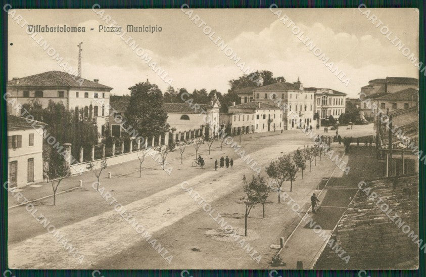Verona Villa Bartolomea PIEGHINE cartolina QK7495 – fronte