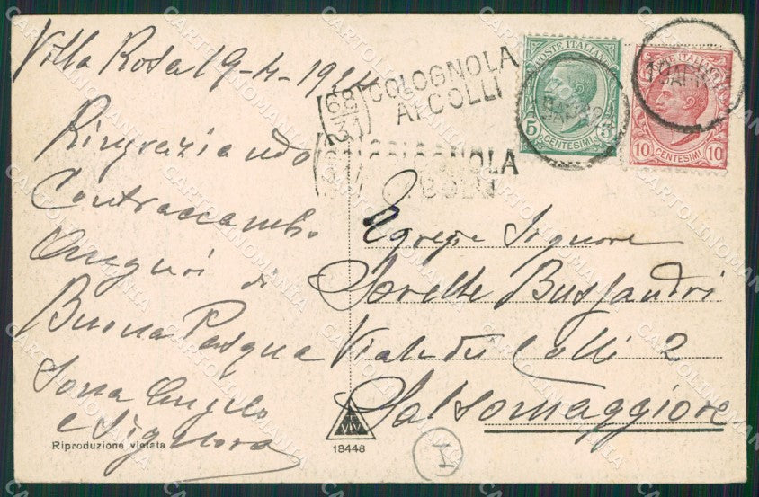 Verona Colognola ai Colli cartolina QK7497 – retro